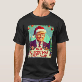Gör julen stor igen rolig Santa Trump 2024  T Shirt