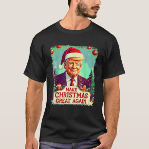 Gör julen stor igen rolig Santa Trump 2024 T Shirt