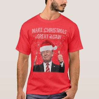 Gör julen stor igen Santa Funnyrump jultröja T Shirt