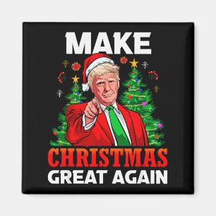 Gör julen stor igen Santa President Trump _ Magnet
