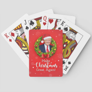 Gör julen stor igen Trump MAGA rolig present Casinokort