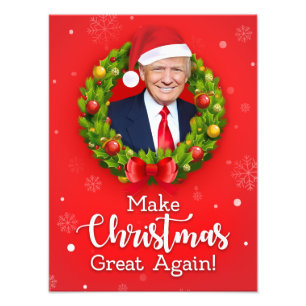 Gör julen stor igen Trump MAGA rolig present Fototryck