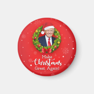 Gör julen stor igen Trump MAGA rolig present Magnet