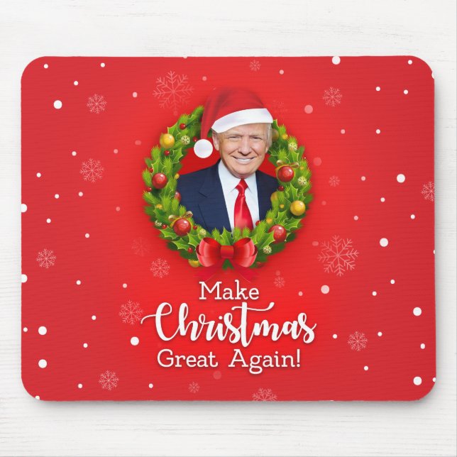 Gör julen stor igen Trump MAGA rolig present Musmatta (Framsidan)