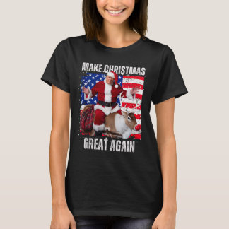 Gör julen stor igen Trump Pyjamas Ful tanke T Shirt