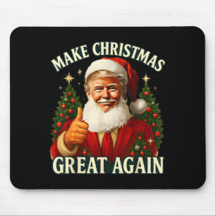 Gör julen stor igen Xmas Rolig Santa Trump Musmatta