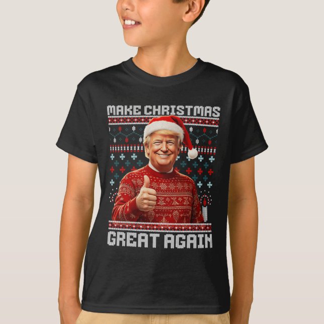 Gör julen Underbar igen, en fin tomtklump 2024 T Shirt (Framsida)