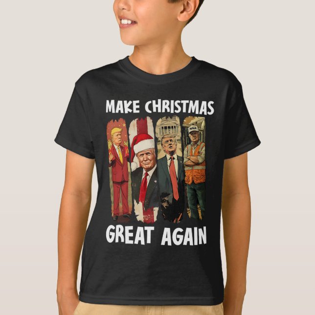 Gör julen Underbar igen, en fin tomtklump 2024 T Shirt (Framsida)