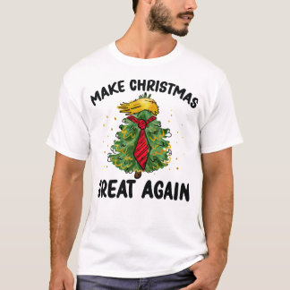 Gör julen Underbar igen, en konstig Trump-Helgdag T Shirt