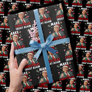 Gör julen Underbar igen Funny Trump Presentpapper