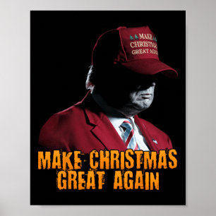 Gör julen Underbar igen Julafton Funny Trump Pajam Poster