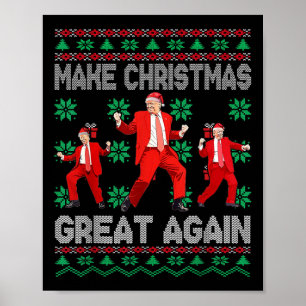 Gör julen Underbar igen, jultomten Dance Julafton Poster