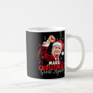 Gör julen Underbar igen, jultomten, Trump Julafton Kaffemugg