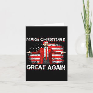 Gör julen Underbar igen, jultomten, Trump Julafton Kort