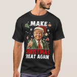 Gör julen Underbar igen, jultomten, Trump Julafton T Shirt<br><div class="desc">Den konstiga jultomten Julafton. Vare sig renare, Elf, cookies, Snöflingor, socklar eller Julafton-kort Låt oss bli Mysiga den här vintern. Sätt på dig det här Oj Julgran.. dina prydnadsföremål är Hirstory jul Pajama Shirt, Tee och din jultomt och njut av familjemönster. Gör julen Underbar igen, jultomten och Julafton Pajamas. Denna...</div>