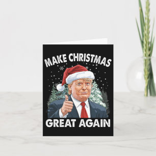 Gör julen Underbar igen, lustigt Donald Trump Jula Kort