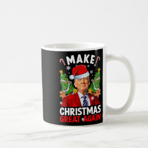 Gör julen Underbar igen, lustigt Donald Trump Sant Kaffemugg