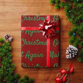 Gör julen Underbar igen röd och Grönt Presentpapper