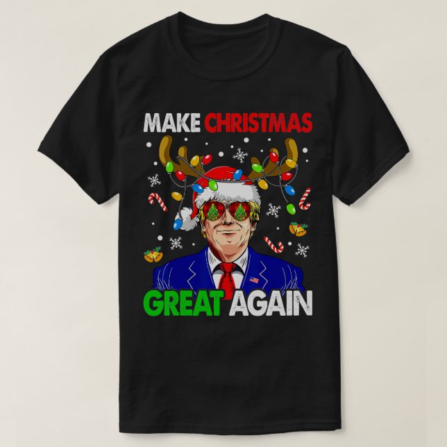 Gör julen Underbar igen, roligt, god jul T Shirt (Design framsida)