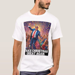 Gör julen Underbar igen, roligt, tomten Trump T Shirt