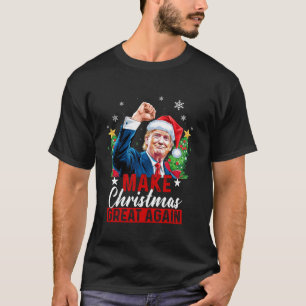 Gör julen Underbar igen, roligt Trump Ugly Kristus T Shirt