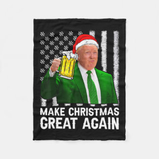 Gör julen Underbar igen, Shirt Beer Drinking Xma Fleecefilt