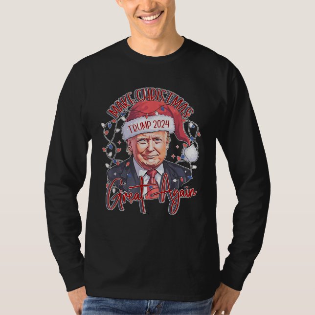 Gör julen Underbar igen, Shirt Trump 2024 T Shirt (Framsida)
