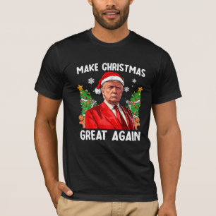 Gör julen Underbar igen till Trump Te T Shirt