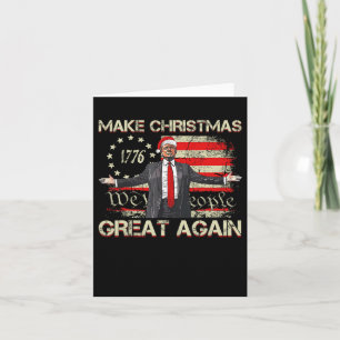Gör julen Underbar igen, tomten Trump Julafton Vi Kort