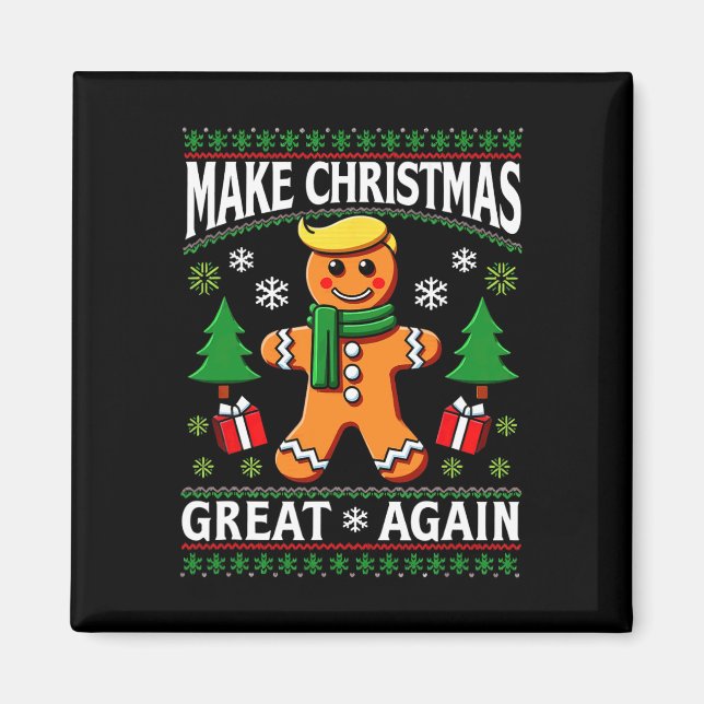 Gör julen Underbar igen, Trump Claus Ugly Jesus Magnet (Framsidan)