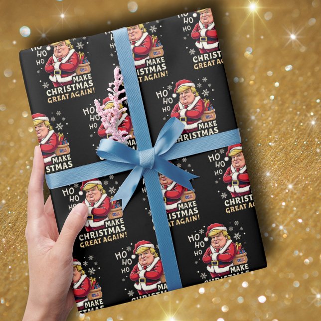 Gör julen Underbar igen | Trump Jultomten Presentpapper (Skapare uppladdad)