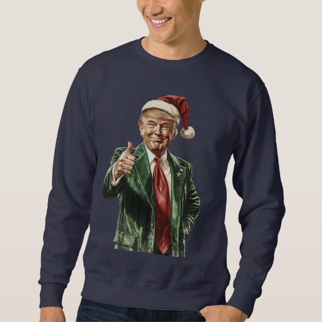 Gör julen Underbar igen, Trump-Jumperna Lång Ärmad Tröja (Framsida)