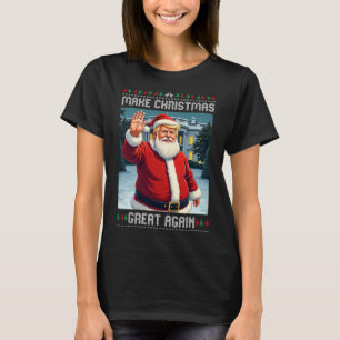 Gör julen Underbar igen, Trump Uganda jul T Shirt