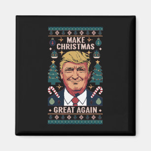 Gör julen Underbar igen Trump Ugly jul Sw Magnet