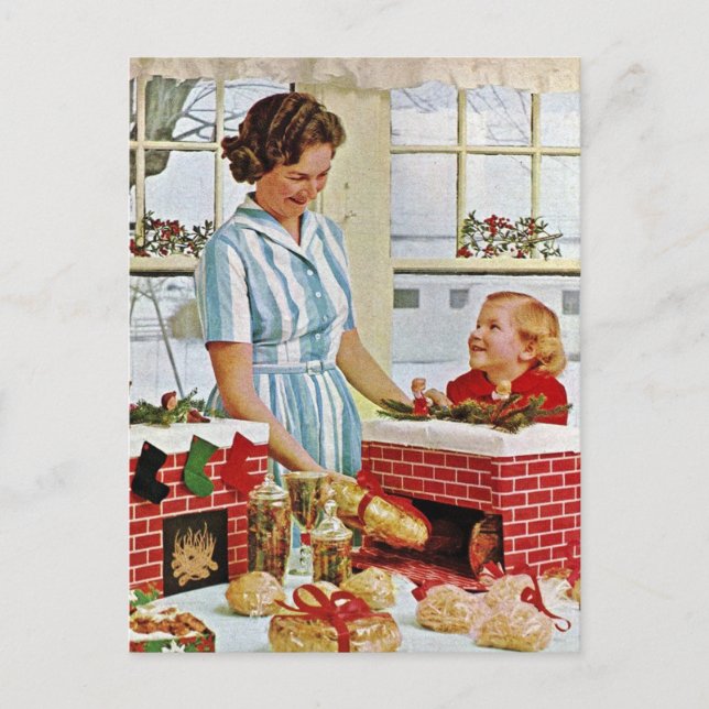 Gör julkulor med min mamma Foto Vykort (Framsida)