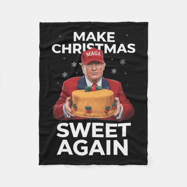 Gör julsöt igen till julklapp M Fleecefilt (Framsidan)