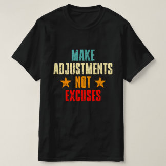 Gör justeringar som inte exponerar motiv offert t shirt