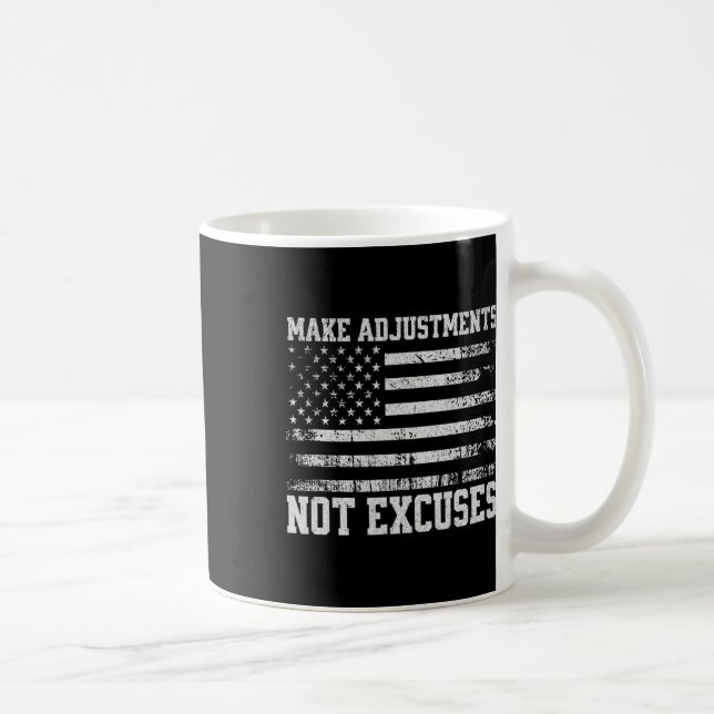 Gör justeringar som inte överskrider USA flagga-gy Kaffemugg (Höger)