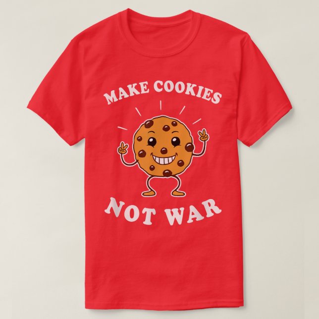 Gör kakor till inte Krig - skum baking T Shirt (Design framsida)