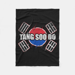 Gör kampsport Siluett Tang Soo Fleecefilt