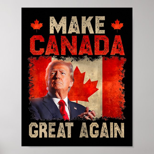 Gör Kanada Stort Igen Rolig President Trump Oh C Poster (Framsidan)
