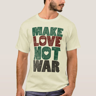 Gör kärlek att inte kriga, vintage tee shirt