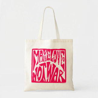 Gör Kärlek, inte Krig - Hippie Design för fred Tygkasse