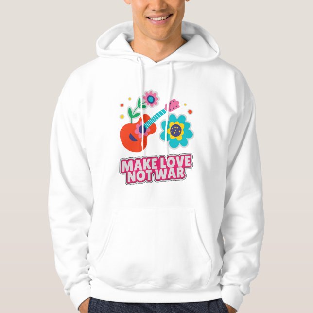 Gör kärlek inte krig hoodie (Framsida)