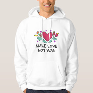 Gör kärlek inte krig hoodie