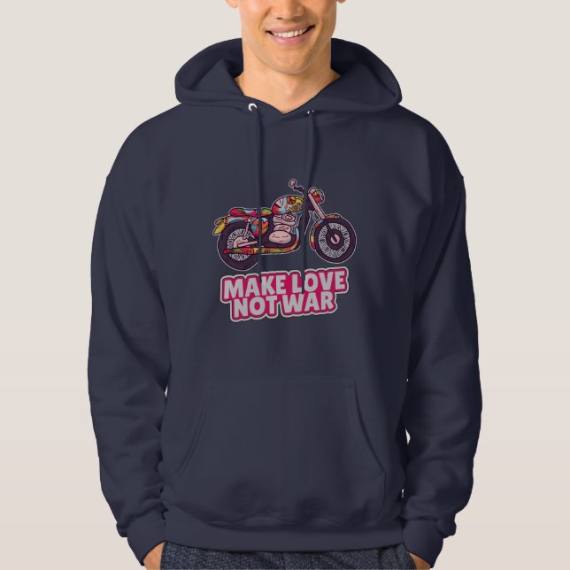 Gör kärlek inte krig hoodie (Framsida)