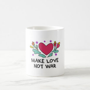 Gör kärlek inte krig kaffemugg