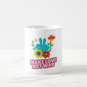 Gör kärlek inte krig kaffemugg