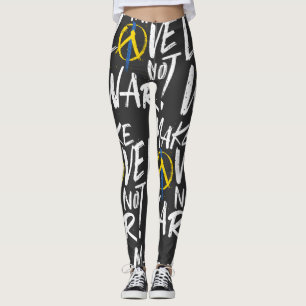 Gör Kärlek inte Krig stödja Ukraina Leggings