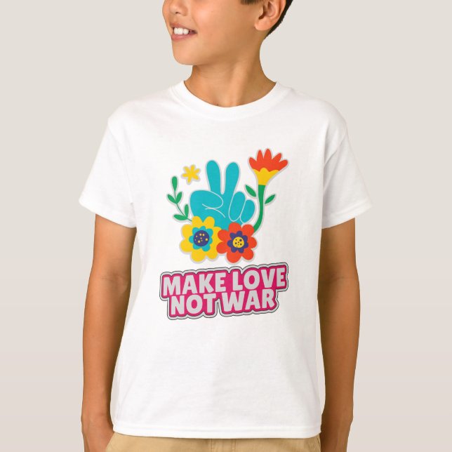 Gör kärlek inte krig t shirt (Framsida)
